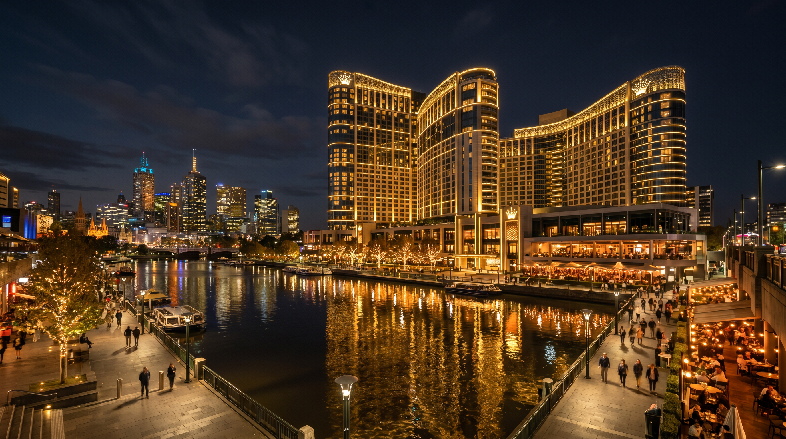 Crown Melbourne luxury hotel and entertainment complex